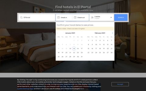 El Portal Map and Hotels in El Portal Area – El Portal (CA)