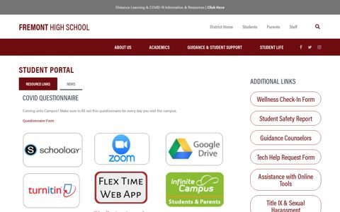 Student Portal - Fremont High School