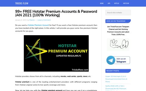 99+ FREE Hotstar Premium Accounts & Password DEC 2020 ...