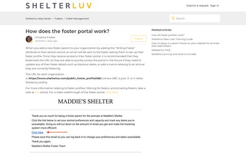 How does the foster portal work? – Shelterluv Help Center