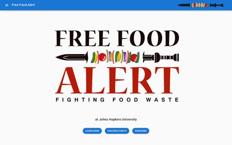 Free Food Alert - Johns Hopkins University
