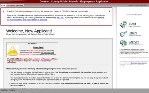 Gwinnett County Public Schools - Employment Application