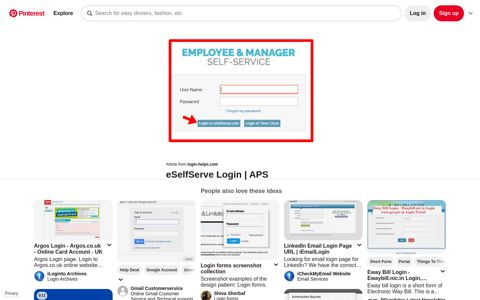 eSelfServe Login | APS Employee Login Online | Class tools ...