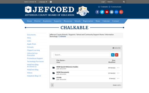 Chalkable - Jefferson County Schools