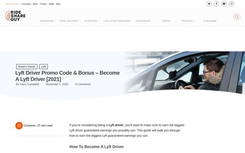 Lyft Driver Promo Code & Bonus - Become A Lyft Driver [2021]