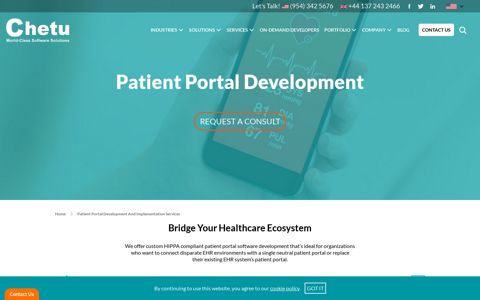 Patient Portal Software - Custom Patient Portal Apps - Chetu