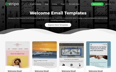 15 Welcome Email Templates | Free Welcome HTML ... - Stripo