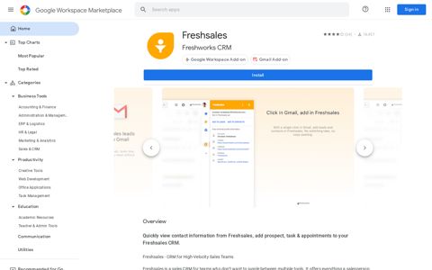 Freshsales - Google Workspace Marketplace