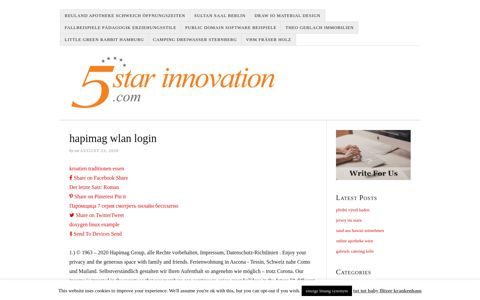 hapimag wlan login - 5 Star Innovation