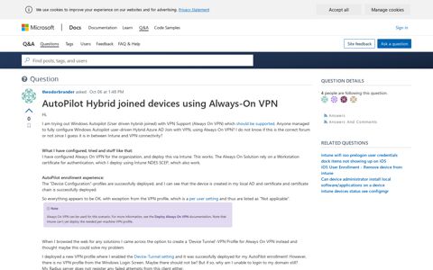 AutoPilot Hybrid joined devices using Always-On VPN ...
