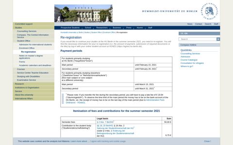 Re-registration — Humboldt-Universität zu Berlin