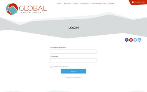 Login | Global Freight Group