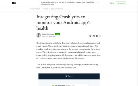 Integrating Crashlytics to monitor your Android app's health ...