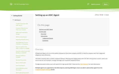 Setting up an ASIC Agent – CAS 360 Knowledge Centre
