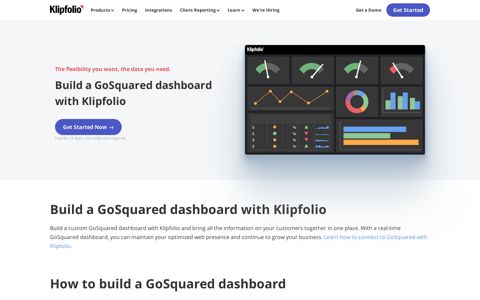 GoSquared Dashboard - Integrations | Klipfolio.com