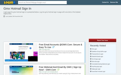 Gmx Hotmail Sign In - Loginii.com