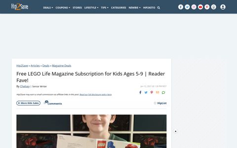 Get Free LEGO Magazine Subscription for Kids Ages 5-9 ...