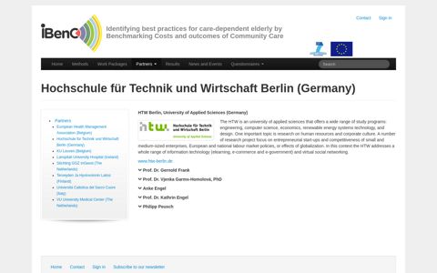 Hochschule für Technik und Wirtschaft Berlin (Germany) - IBenC