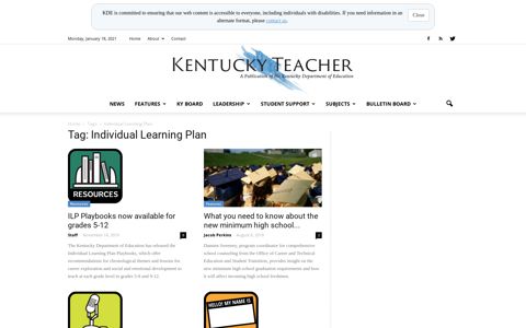 Individual Learning Plan | Kentucky Teacher