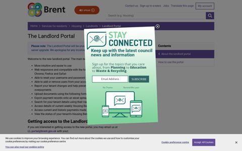The Landlord Portal - Brent Council