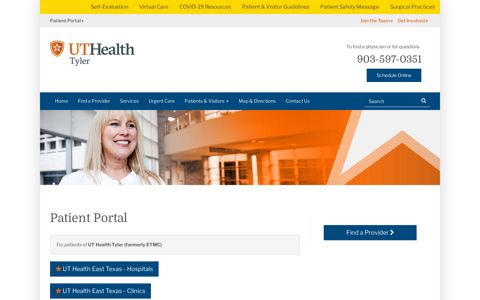 Patient Portal | UT Health Tyler