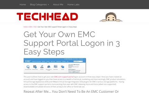 Get Your Own EMC Support Portal Logon in 3 Easy Steps