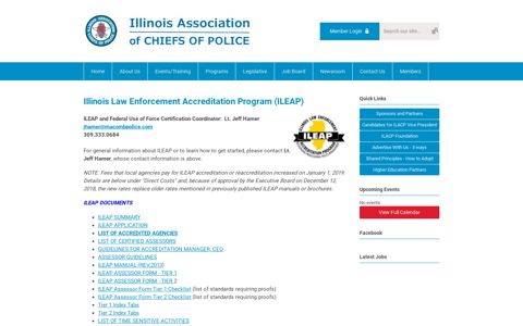 ILEAP (Accreditation) - Illinois Association of Chiefs of Police