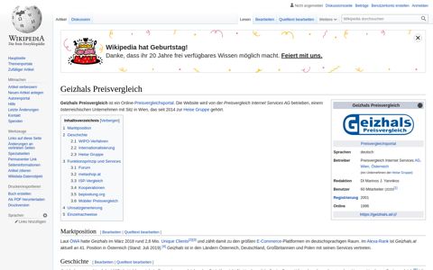 Geizhals Preisvergleich – Wikipedia