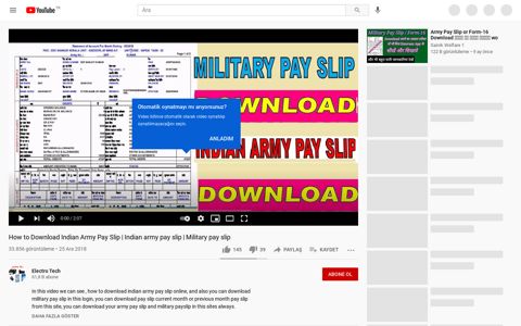 Indian army pay slip - YouTube