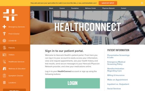 HealthConnect - Hancock Regional Hospital