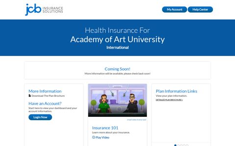 Health Insurance For Academy of Art University International