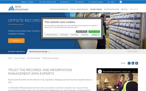 Offsite Records Storage Solutions | Iron Mountain
