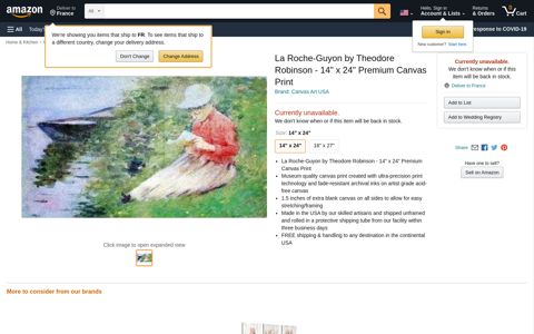 La Roche-Guyon by Theodore Robinson - 14" x ... - Amazon.com