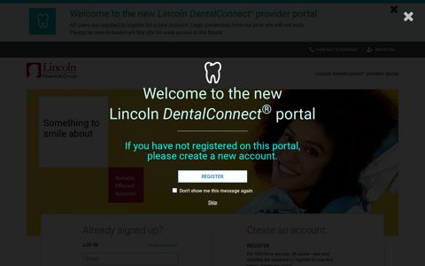 Lincoln DentalConnect provider portal | Lincoln Financial Group