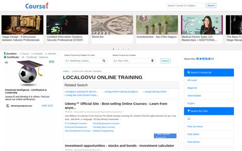 Localgovu Online Training - 07/2020 - Coursef.com