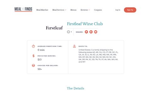 Firstleaf Wine Club | Coupons & Reviews | MealFinds