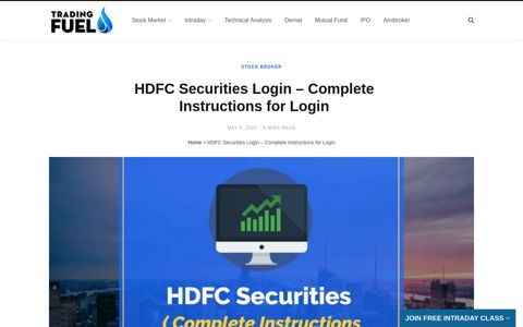 HDFC Securities Login ( Complete Instructions Guide for Login )