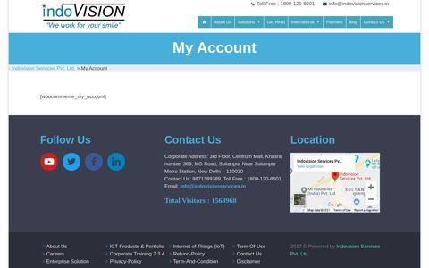 My Account - Indovision Services Pvt. Ltd.