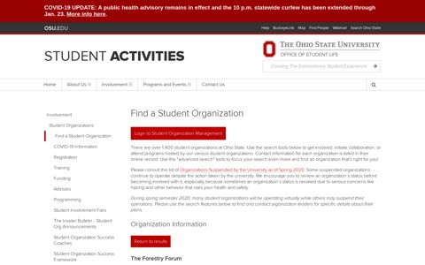 The Forestry Forum : Find a Student Organization : Student ...