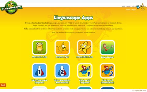 Apps - Linguascope