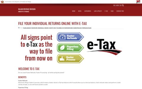 File your individual returns online with e-Tax - IRD