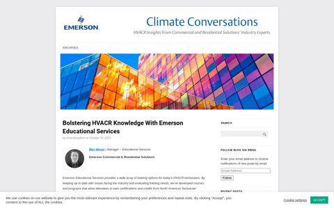 Bolstering HVACR Knowledge With Emerson Educational ...