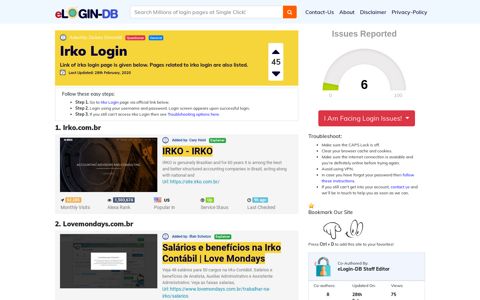 Irko Login - A database full of login pages from all over the ...