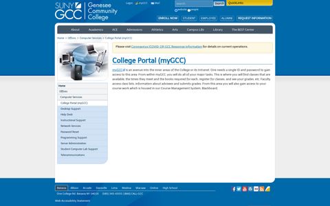 College Portal (myGCC) | SUNY Genesee Community College