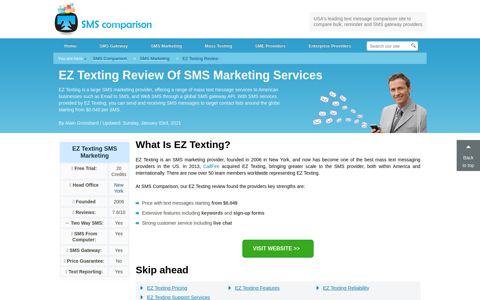 EZ Texting Review For Business SMS Marketing Within USA