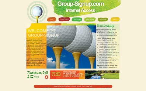 Any Group wanting to add their Group to this website, contact ...