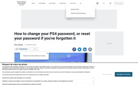 How to change your PS4 password or reset it - Business Insider