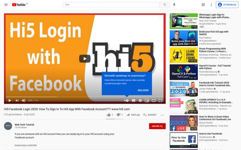 How To Sign In To Hi5 App With Facebook Account ... - YouTube