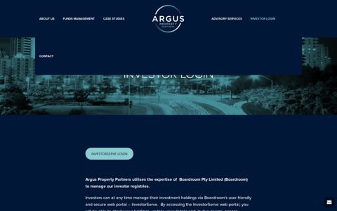 Investor Login | Argus Property Partners