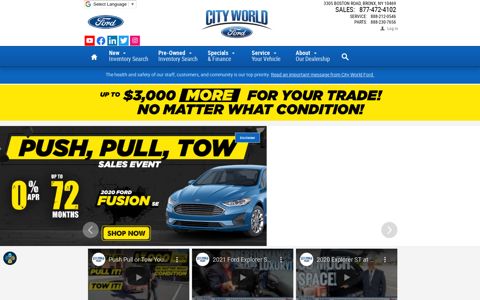 City World Ford | Ford Dealership in Bronx NY